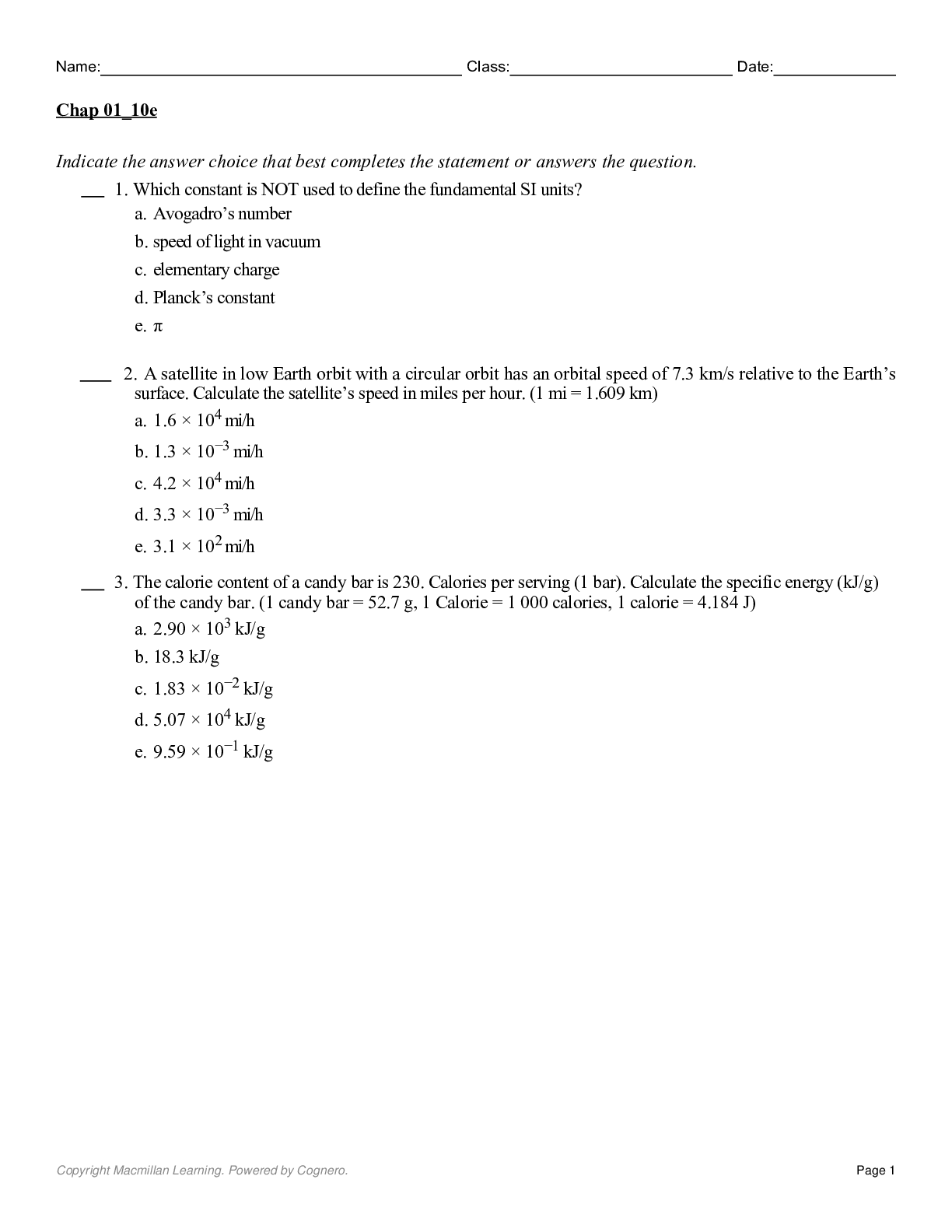 Quantitative Chemical Analysis, 10th Edition by  Daniel Harris TEST BANK